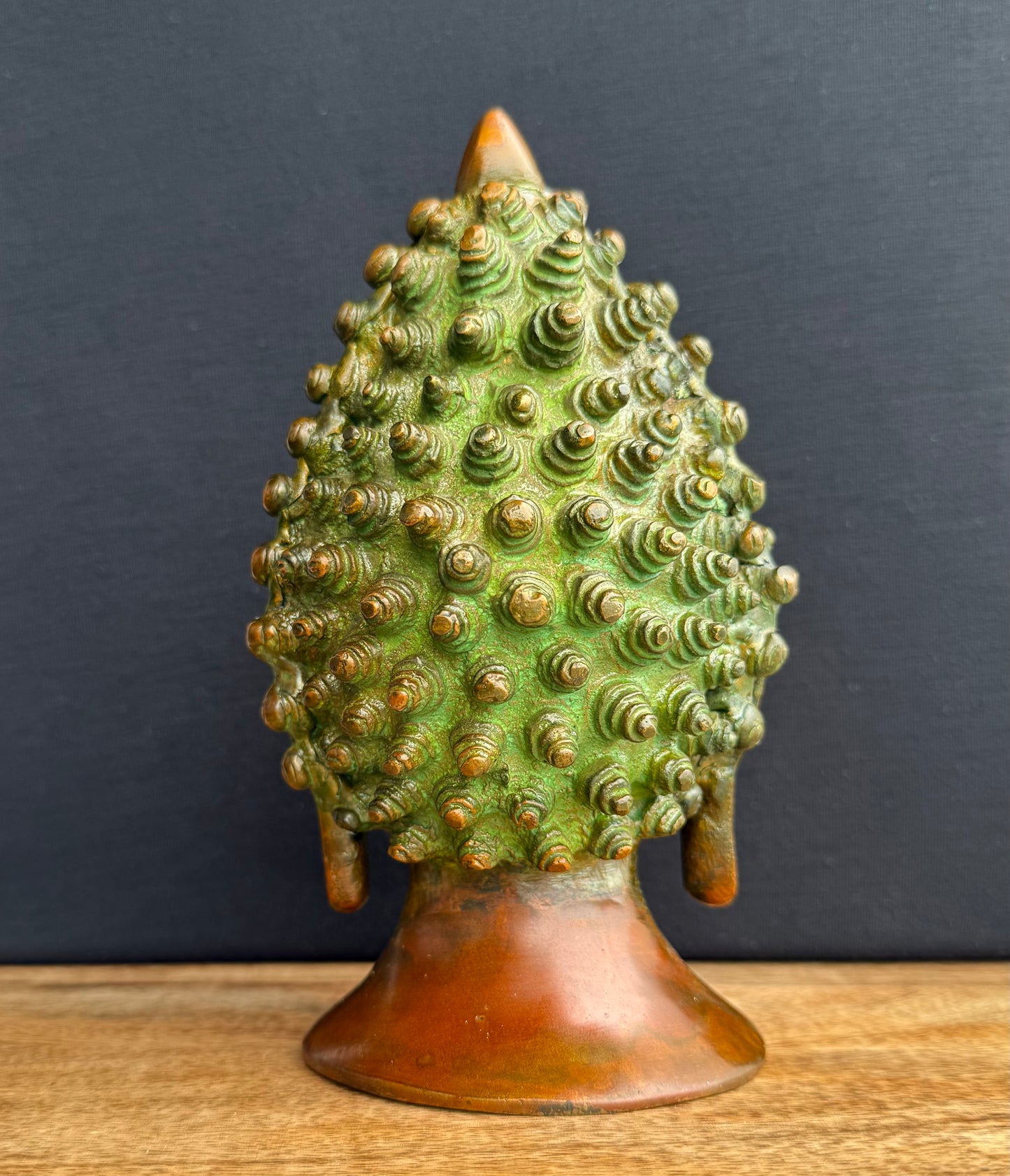 Brass Buddha Head Sculpture – Handcrafted Symbol of Peace & Enlightenment